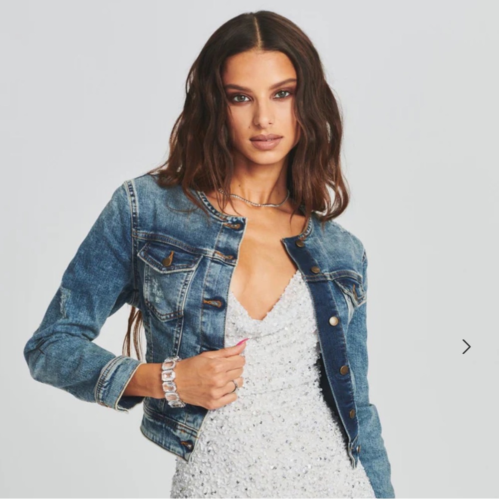 Retrofete Cropped Jean Jacket